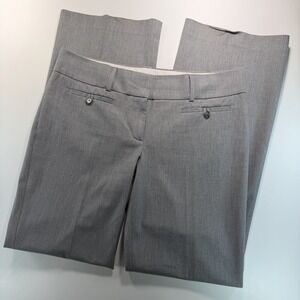 LOFT Women's Gray Dress Pant Marisa Trouser Work Wear Size 8
